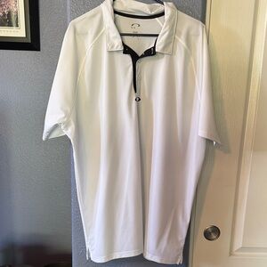 Oakley White Polo Shirt with Black Details